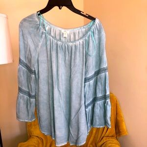 Flowy Light Blue Top